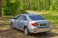 Накладка на задний бампер Corolla (седан) 2010-2013 кузов 140, 150 рестайлинг NT-151302 фото