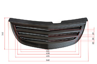 изображение Решетка радиатора с сеткой металлик Almera Classic 2007-2012 RRN-115602