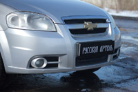 Защитная сетка переднего бампера Aveo седан 2007-2012 SRC-134102 фото