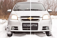 фотография Зимняя заглушка решётки переднего бампера Aveo седан 2007-2012 ZRCA-051702