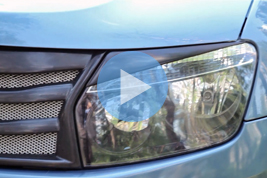 Накладки на передние фары (реснички) Renault Duster 2010-2014