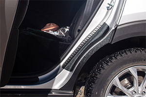 Накладки на внутренние части задних арок со скотчем 3М Hyundai Tucson 2018-2021 (III рестайлинг)