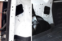 Обшивка внутренних колесных арок грузового отсека со скотчем 3М Largus фургон 2021- OLL-050412 фотография