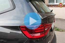 Накладки на задние фонари (реснички) BMW X3