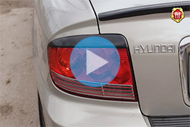 Накладки на задние фонари (Реснички) Hyundai Sonata
